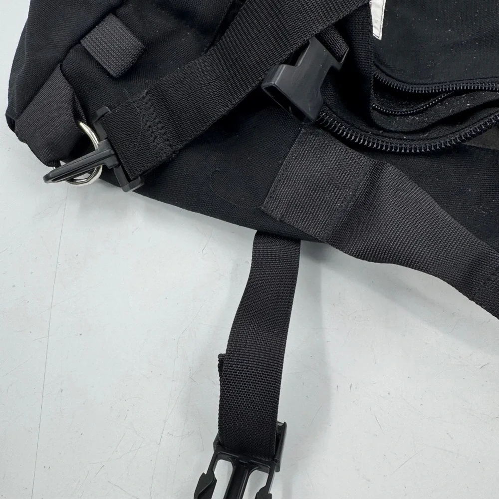 Vintage 70's The North Face Black Canvas‎ Duffel Bag Travel Made in USA